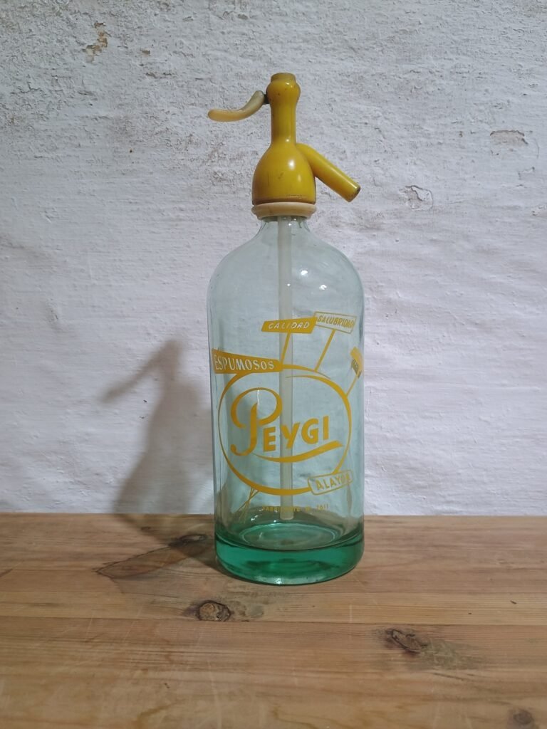 Sifón antiguo de cristal Peygi Alaior