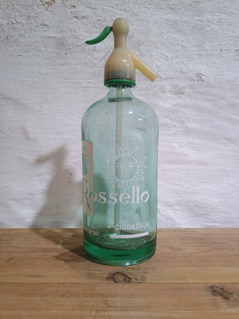 Sifón antiguo de cristal Roselló Ciutadella
