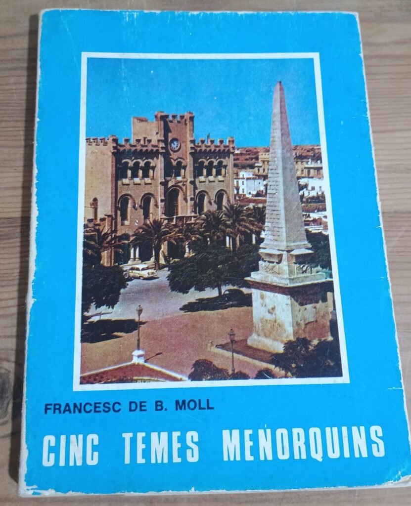 Libro “Cinc temes menorquins”